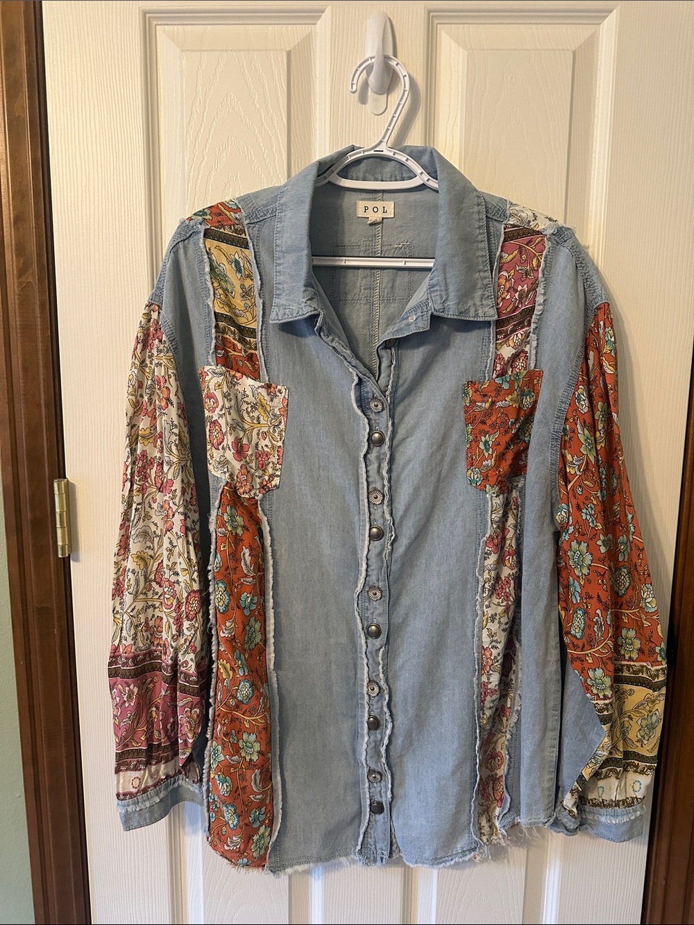 Denim Patchwork Shirt